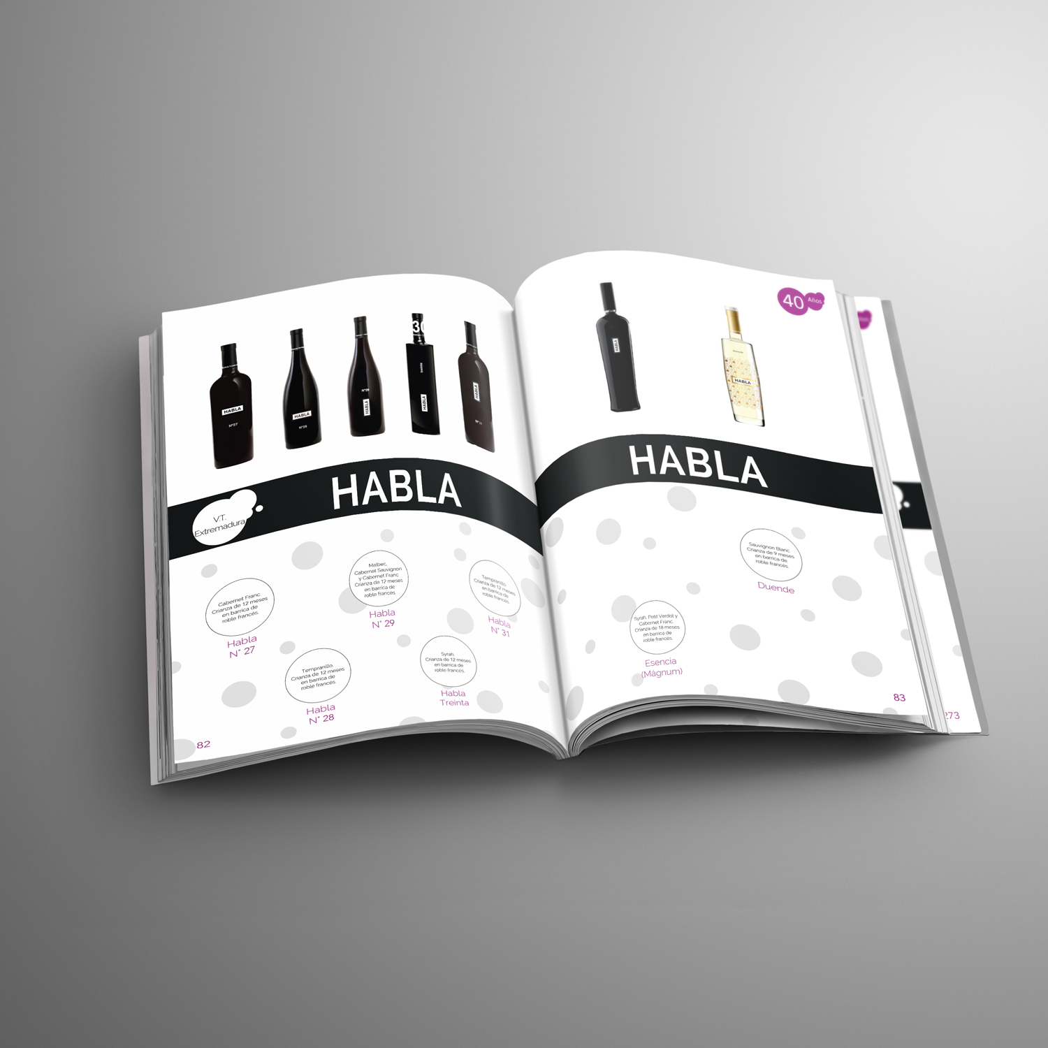 Interior catalogo de vinos