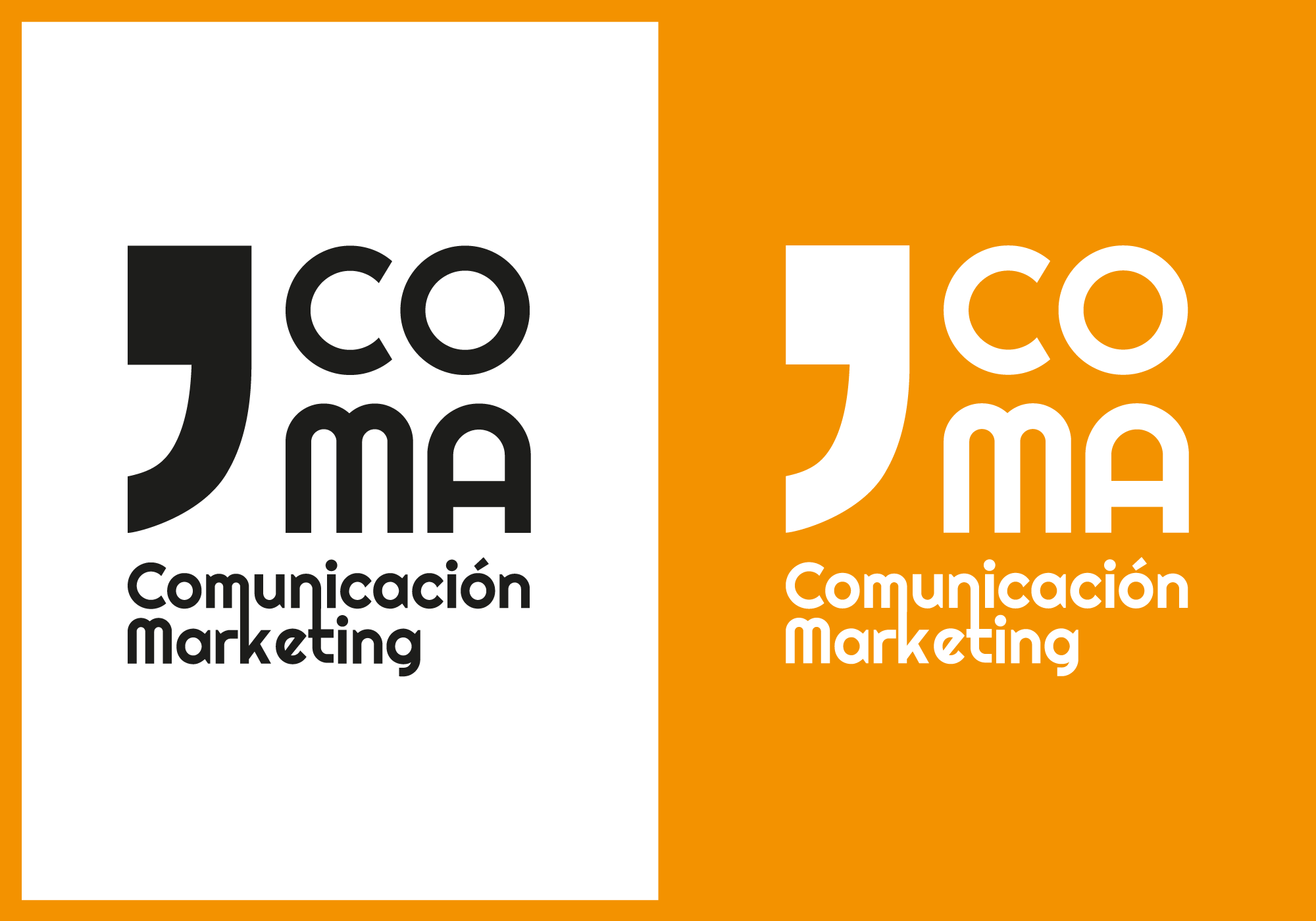 Logos ByN CoMa Comunicación Marketing